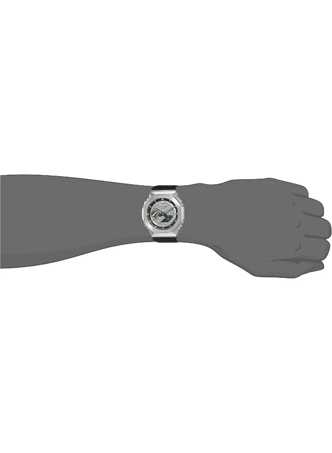CASIO Casio G-Shock Watch - GM-2100-1ADR Silver Dial, Black Band