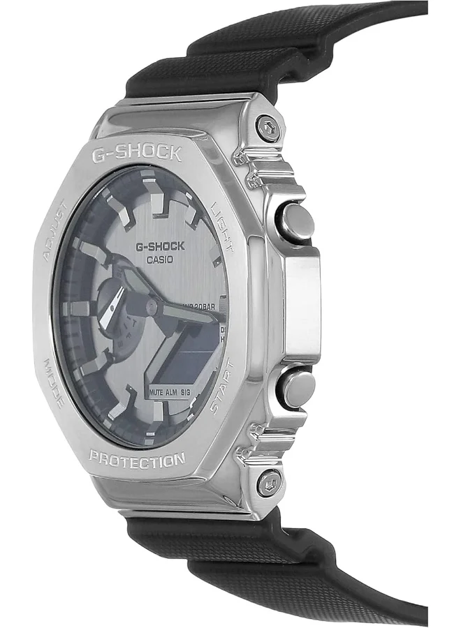 CASIO Casio G-Shock Watch - GM-2100-1ADR Silver Dial, Black Band