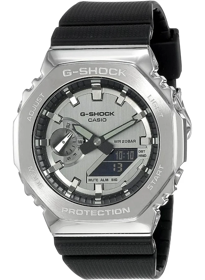 CASIO Casio G-Shock Watch - GM-2100-1ADR Silver Dial, Black Band