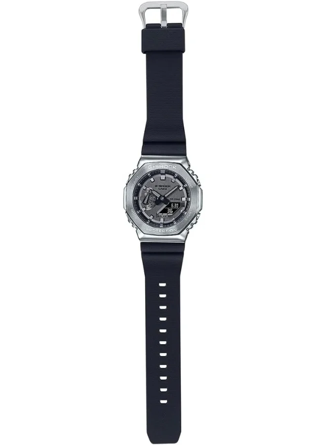 CASIO Casio G-Shock Watch - GM-2100-1ADR Silver Dial, Black Band