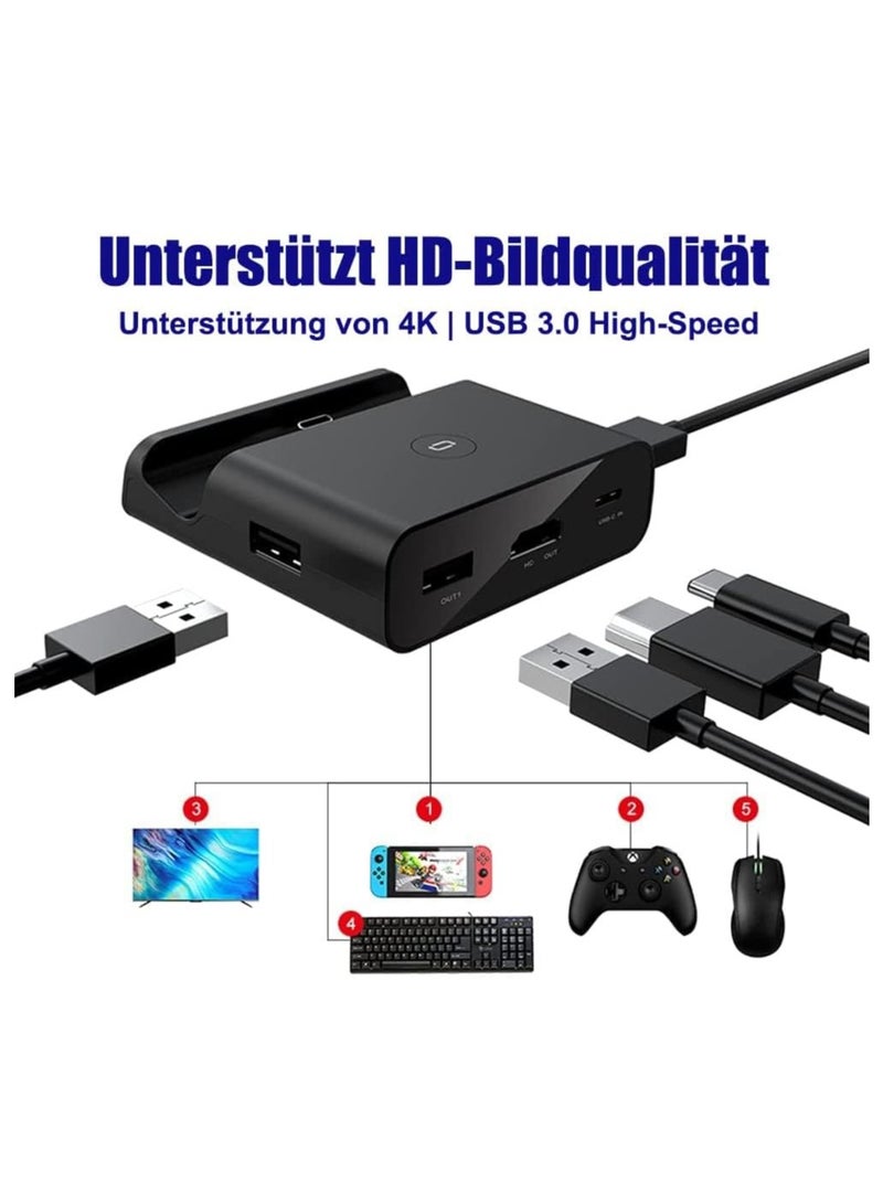 Docking Station for Nintendo Switch, Charging Dock 4K HDMI TV Adapter Charger Set Good Replacement Compatible with Nintendo Switch Dock - Image 2