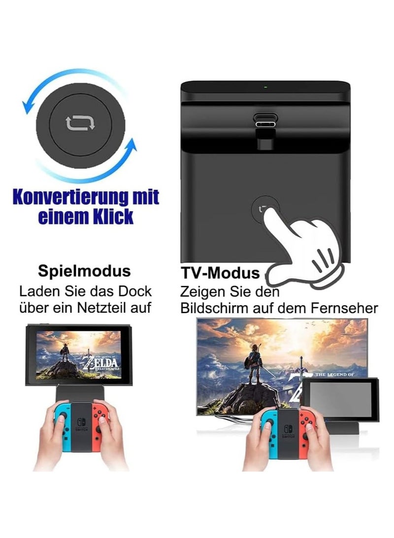 Docking Station for Nintendo Switch, Charging Dock 4K HDMI TV Adapter Charger Set Good Replacement Compatible with Nintendo Switch Dock - Image 3