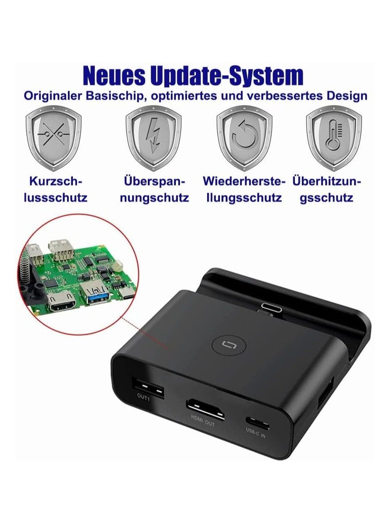Docking Station for Nintendo Switch, Charging Dock 4K HDMI TV Adapter Charger Set Good Replacement Compatible with Nintendo Switch Dock - Image 4