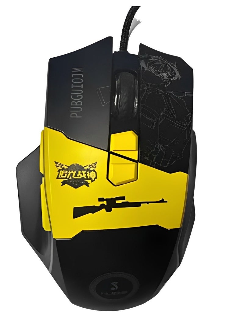 NUOS Gaming Mouse,RGB Wired USB, 8 Buttons Gaming Mouse - for PC and Laptops with 3 Side Buttons with Stylish and Ergonomic Design - Image 1