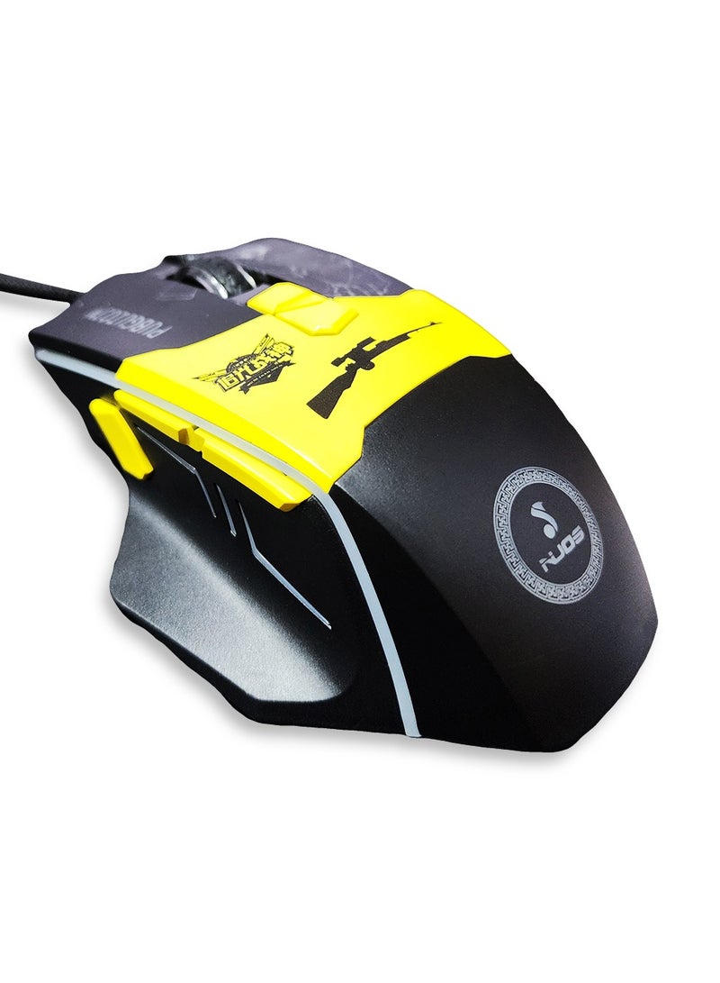 NUOS Gaming Mouse,RGB Wired USB, 8 Buttons Gaming Mouse - for PC and Laptops with 3 Side Buttons with Stylish and Ergonomic Design - Image 4