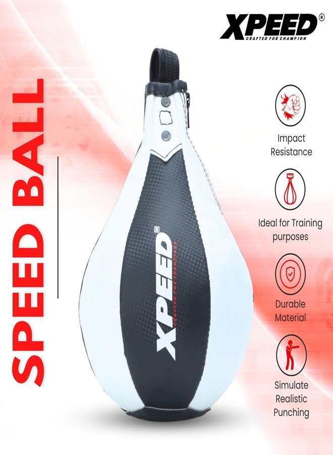 Xpeed Speed Ball || Boxing Speed Bag || PU Hanging Punching Ball || Heavy Duty Latex Bladder for Bounce | Air-Filled Speed Ball for Kickboxing | Boxing | Muay Thai & MMA (Pack of 1) - Image 2