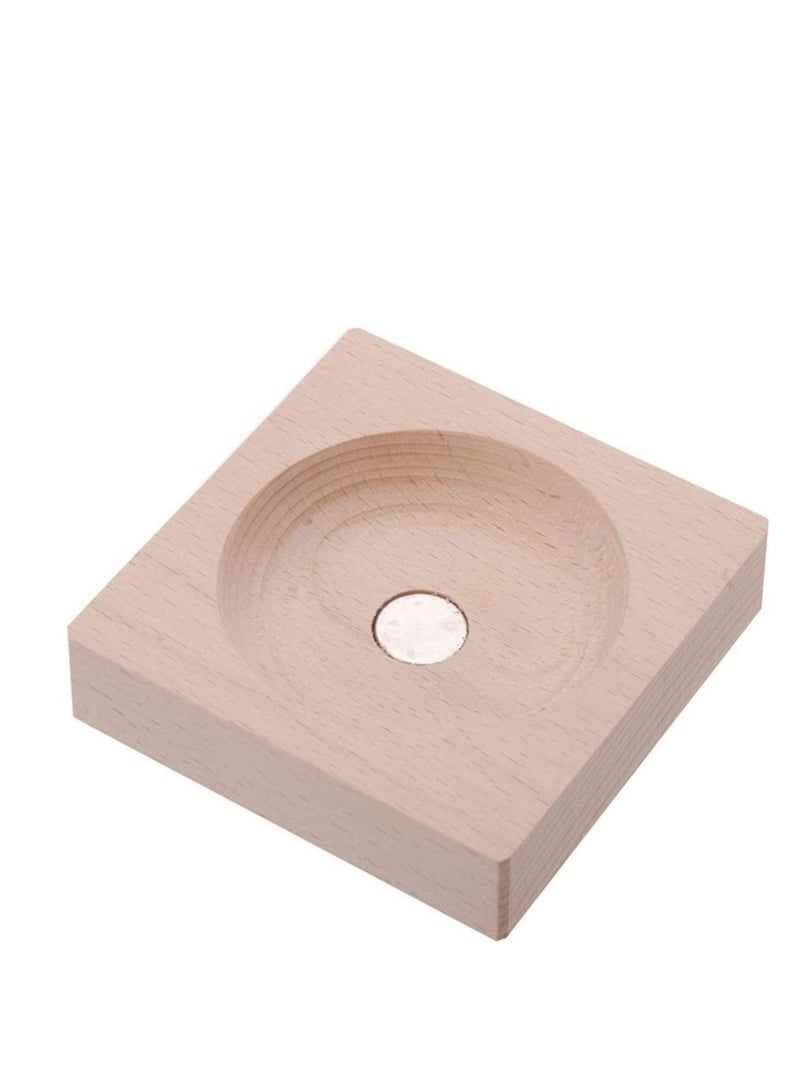 كابتن تيك Magnetic Hourglass Magnetic Sand Timer Hourglass Toy Home Office Desktop Decoration Dispaly Time Assistant with Wooden Base - Image 5