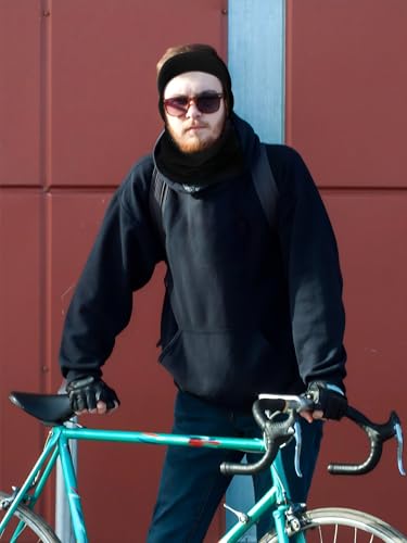 SATINIOR 6 Pieces Ear Warmer Headband Warmer Face Mask Fleece Neck Gaiter Touch Screen Winter Knit Gloves for Men and Women(Black and Gray) - Image 3