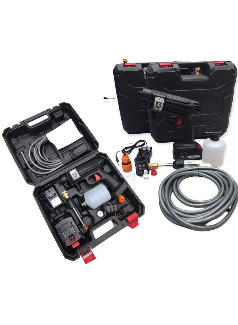 15A 30Bar Cordless Handheld Wireless Pressure Washer Black 21.5 x 21 x 15.5cm  - Image 2