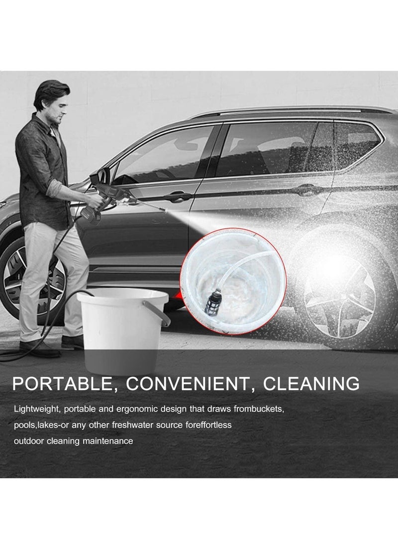 15A 30Bar Cordless Handheld Wireless Pressure Washer Black 21.5 x 21 x 15.5cm  - Image 3