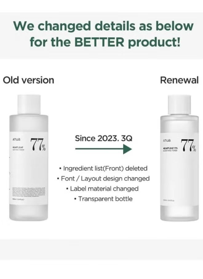 Anua Wonder - Anua Heartleaf 77% Soothing Toner Packaging May Vary 250ml - Image 1