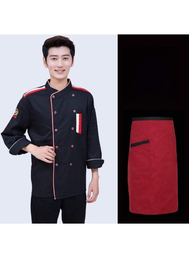 KUYING New Chef Workwear Top+Apron Set - Image 1