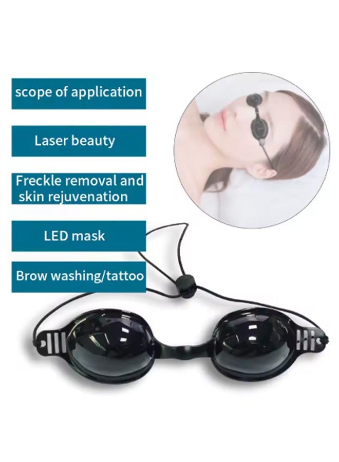 HY Fda Approval Goggle For Ipl Laser Safety Glasses Red Light Therapy And Laser Hair Removal Treatment, Beauty Patient Protective Eye Goggle For Ipl, Laser, Led, Uv Lamp Treatment (2 Pack)  - Image 5