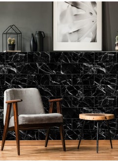 CityRiya-Long Decorative 3D Wall Panels Wall Panels 16PCS 20.32*10.16cm 3D Wall Sticker Self-Adhesive Wall Panels Waterproof PE Foam Wallpaper Brick Wallpaper for Kichen Wall Decor  - Image 2