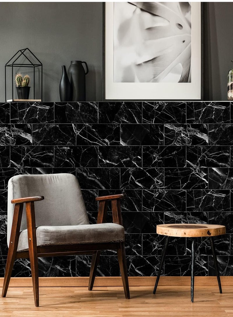 CityRiya-Long Decorative 3D Wall Panels Wall Panels 16PCS 20.32*10.16cm 3D Wall Sticker Self-Adhesive Wall Panels Waterproof PE Foam Wallpaper Brick Wallpaper for Kichen Wall Decor - Image 2