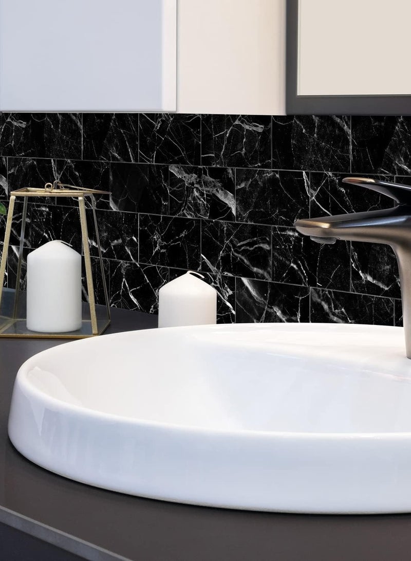 CityRiya-Long Decorative 3D Wall Panels Wall Panels 16PCS 20.32*10.16cm 3D Wall Sticker Self-Adhesive Wall Panels Waterproof PE Foam Wallpaper Brick Wallpaper for Kichen Wall Decor - Image 3