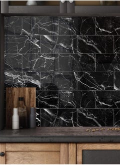 CityRiya-Long Decorative 3D Wall Panels Wall Panels 16PCS 20.32*10.16cm 3D Wall Sticker Self-Adhesive Wall Panels Waterproof PE Foam Wallpaper Brick Wallpaper for Kichen Wall Decor  - Image 5