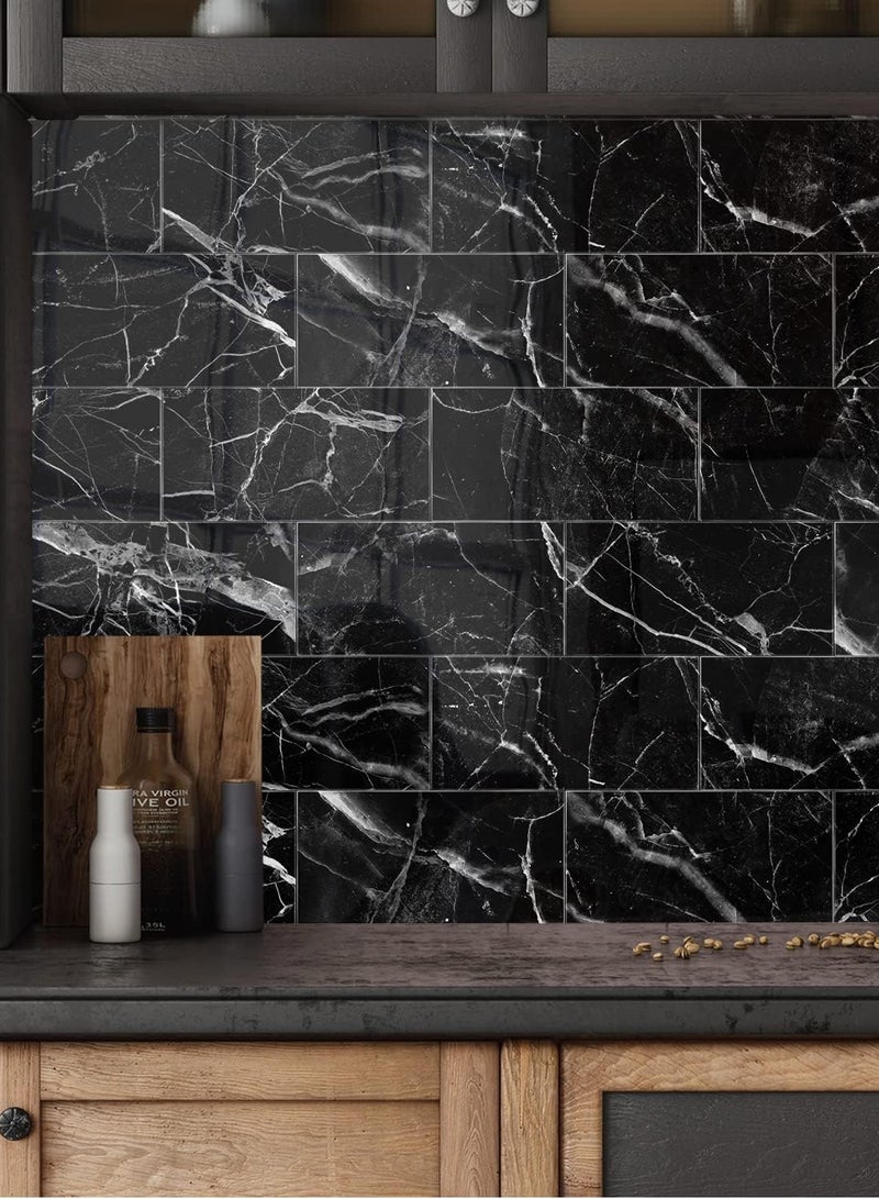 CityRiya-Long Decorative 3D Wall Panels Wall Panels 16PCS 20.32*10.16cm 3D Wall Sticker Self-Adhesive Wall Panels Waterproof PE Foam Wallpaper Brick Wallpaper for Kichen Wall Decor - Image 5