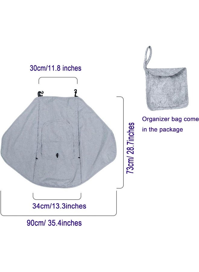 LLUFO Stroller Sun Shade Universal Baby Stroller Cover for Sun Bassinet Blackout Cover - Image 5