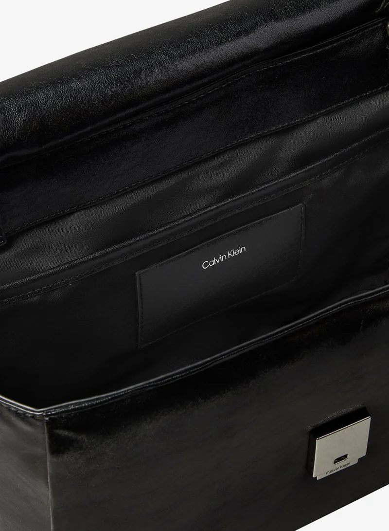 Calvin Klein  Padded Emblem Hardware Laptop Satchel for Women | Best Price UAE
