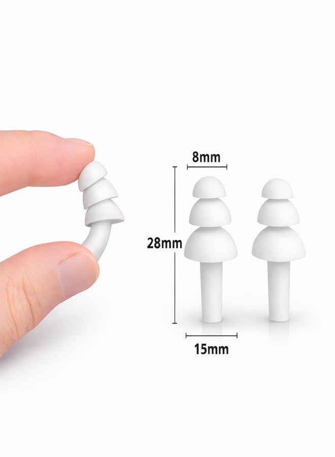 Tulpar Reusable Soft Silicone Ear Plugs Waterproof and Noise-reducing earplugs for Sleep, Snoring, Swimming, Learning, Concerts,4 Pairs with Bonus Travel Pouch - Image 3