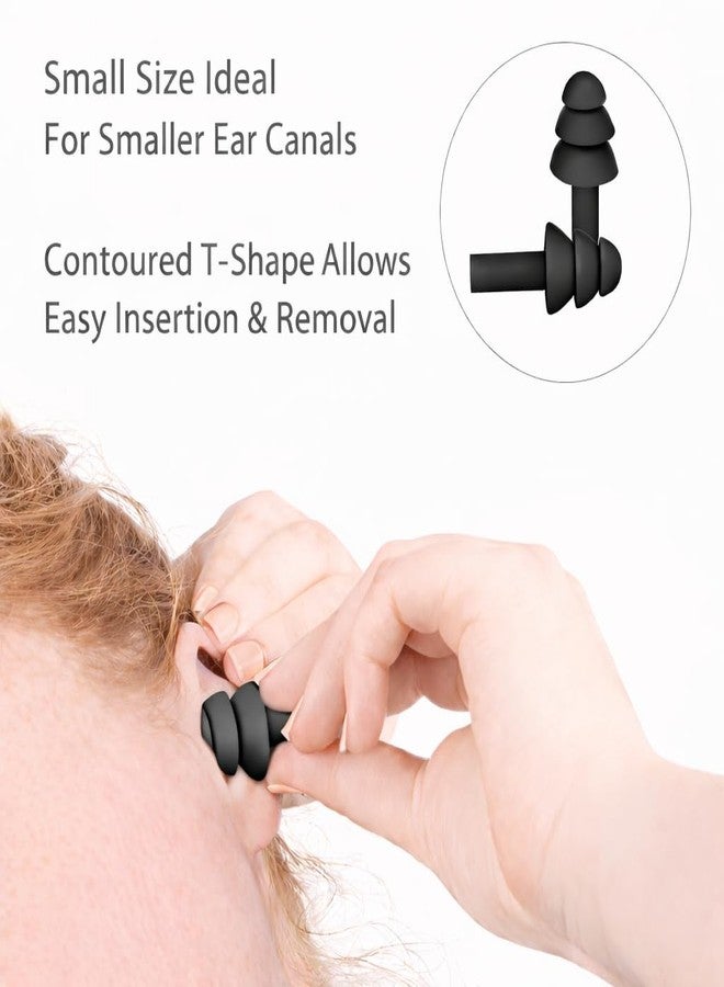Tulpar Reusable Soft Silicone Ear Plugs Waterproof and Noise-reducing earplugs for Sleep, Snoring, Swimming, Learning, Concerts,4 Pairs with Bonus Travel Pouch - Image 4