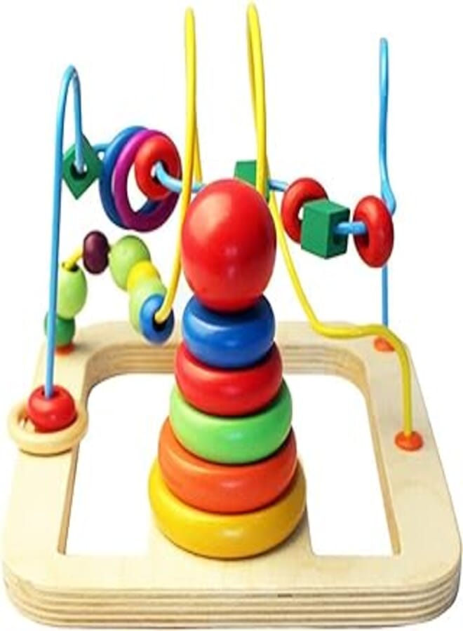 Maze with Colorful Ring Pole