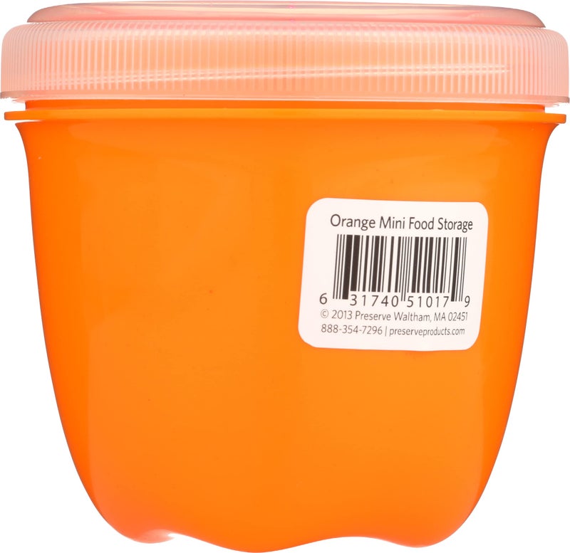 Preserve 8 oz 1 Count Round Orange Food Storage Container  1 EA - Image 2