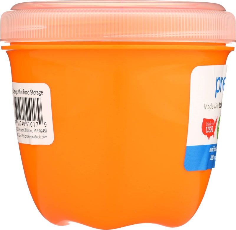 Preserve 8 oz 1 Count Round Orange Food Storage Container  1 EA - Image 4