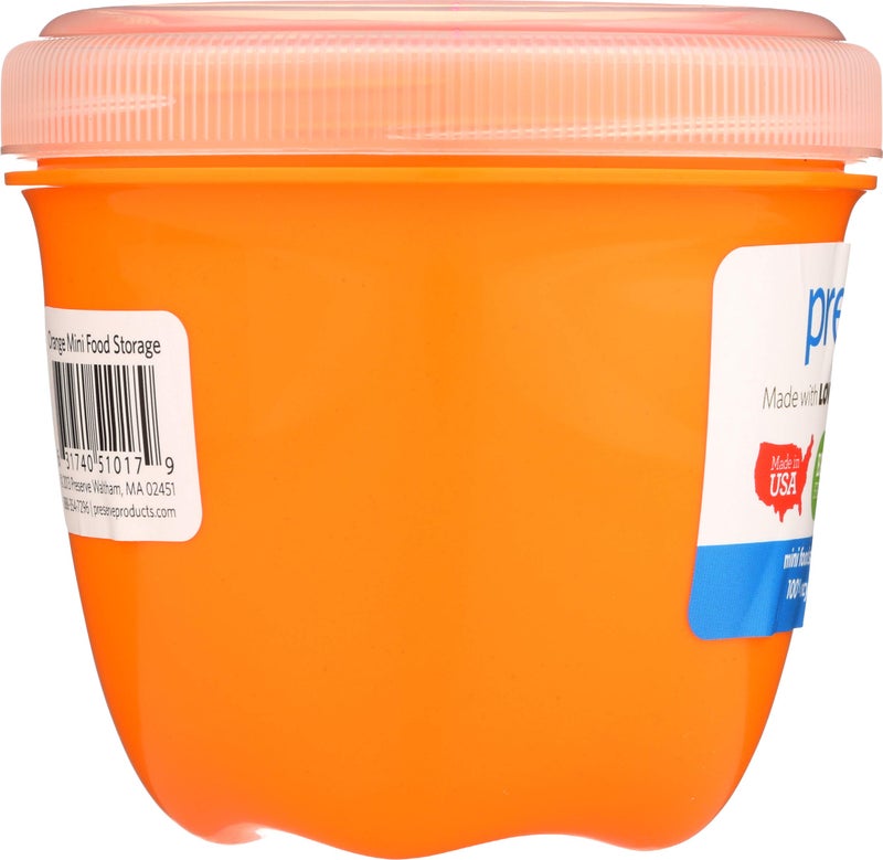Preserve 8 oz 1 Count Round Orange Food Storage Container  1 EA - Image 3