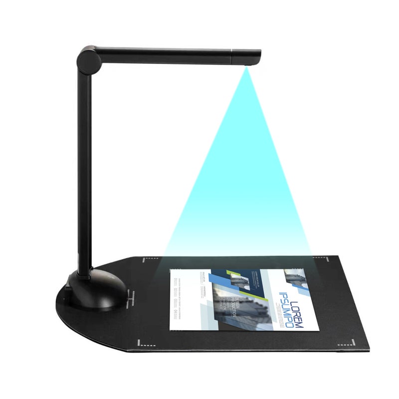 8MP Document Camera A3 Scanning Size High Definition Resolution - Document Scanner with LED Fill Light for Office Classroom Library - Image 1