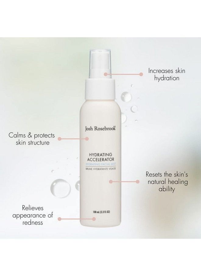 Josh Rosebrook Face Mist Hydrating Spray Refreshing & Lightweight Antioxidant Hydrating Accelerator Natural Facial Spray For All Skin Types (100 Ml (3.3 Fl Oz))  - Image 4