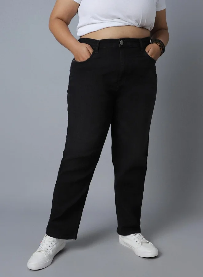 HIGH STAR Women Black Jeans