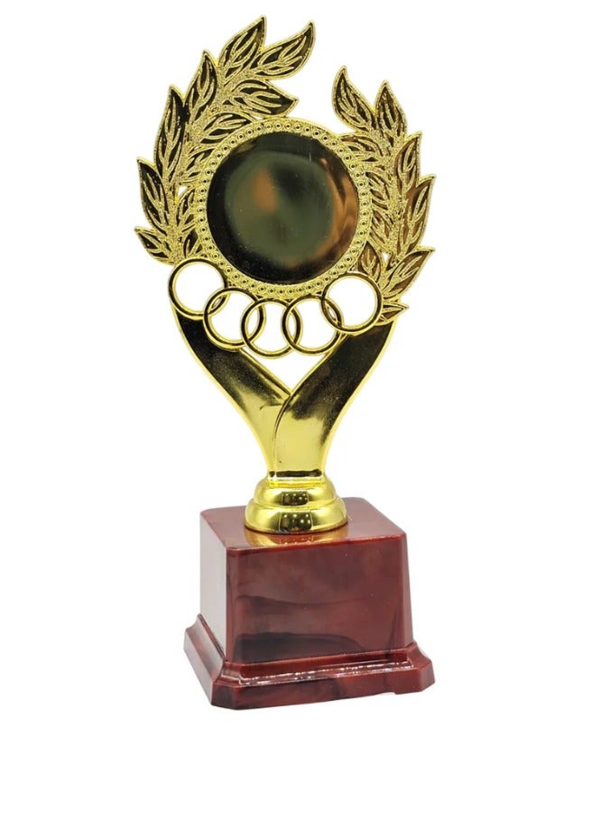 سبال كأس هدايا ذهبي بقاعدة حمراء، مقاس ٢٠ سم | جوائز وتقدير الإنجازات - Image 1