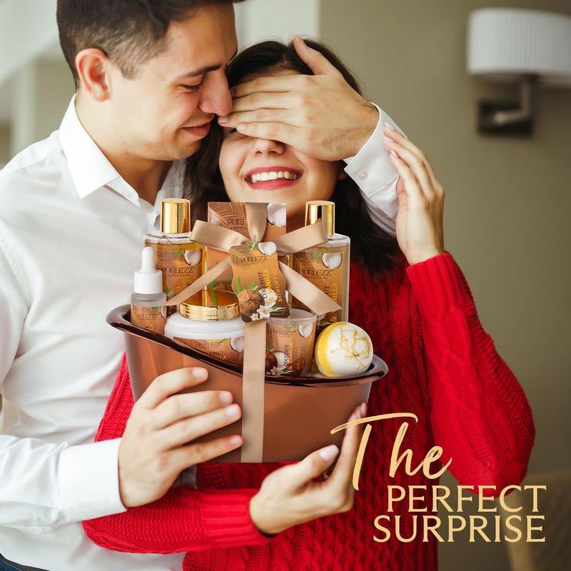PURLEZZ Luxury Coconut & Vanilla Spa Gift Basket - Image 5