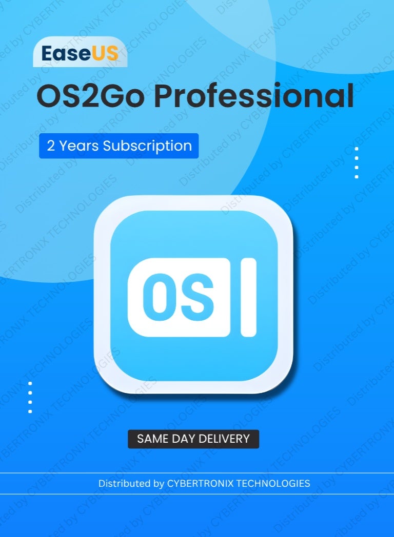 EaseUS OS2Go Professional |1 Device 2 Year | Digital License | Same Day Delivery