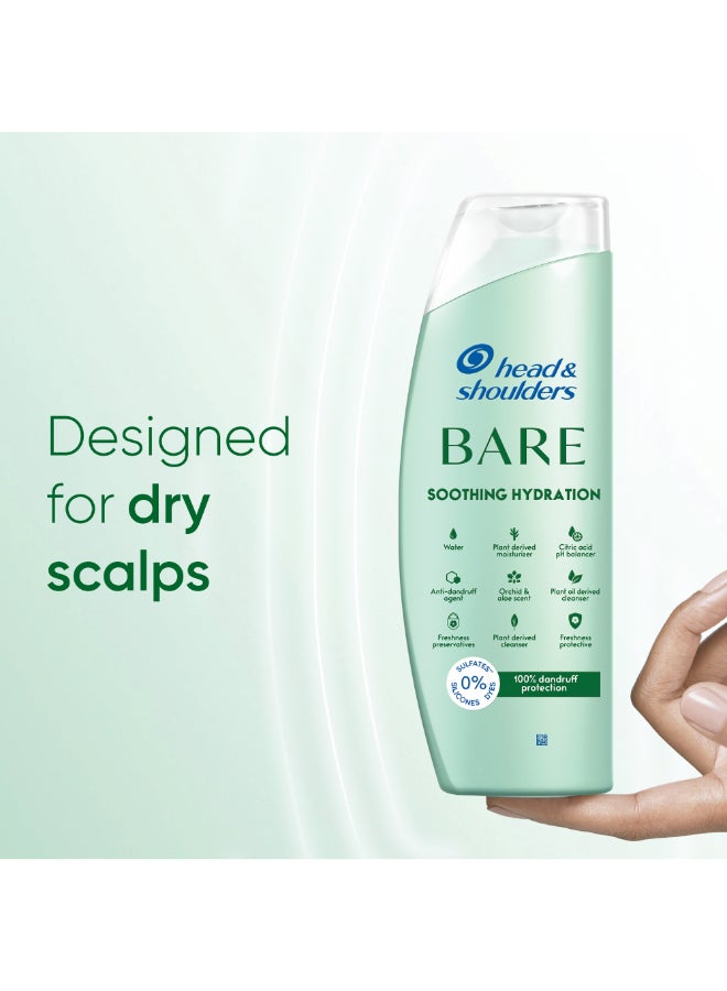 Head & Shoulders BARE Soothing Hydration Shampoo, Minimal Ingredients, Maximum Dandruff Protection, Sulfate free, Designed for Dry Scalp, 400ml - Image 5