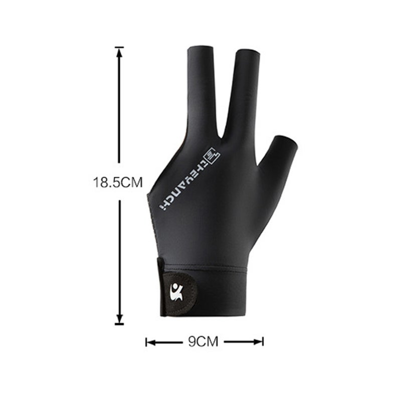 Anti Slip Breathable Billiards Gloves Comfortable Three Finger Snooker Player Gloves - Image 3
