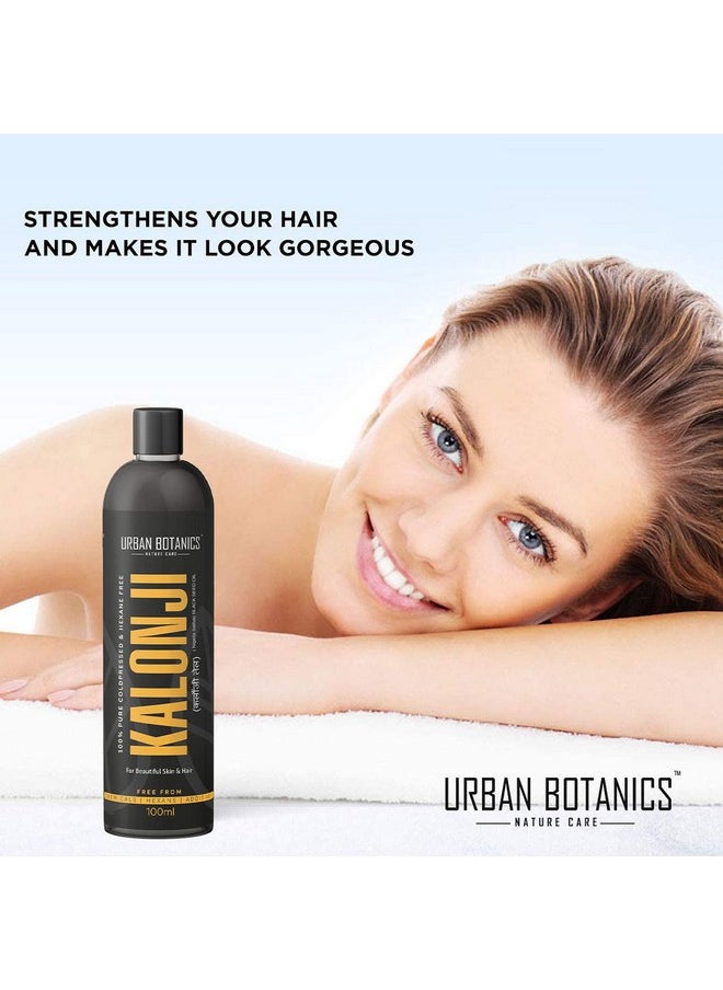 UrbanBotanics ® Premium Cold Pressed Kalonji Oil - Virgin Grade - Black Seed Oil - Nigella Sativa - 100Ml  - Image 4