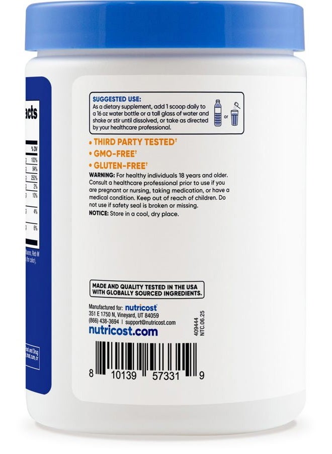 Nutricost Electrolyte Complex Powder (60 Servings, Blue Raspberry) - Hydration Supplement Drink Mix with Vitamins and Minerals - Image 4