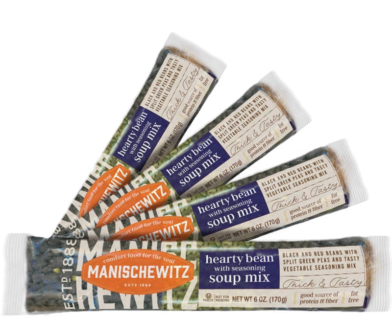 Manischewitz Hearty Bean Cello Soup Mix with Seasoning 6oz 4 Pack