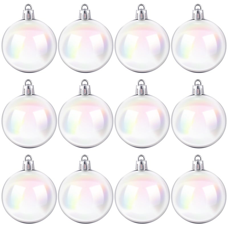 جوتوم قزحية القزحية الحلي البلاستيك الفقاعة الصافية معلقة كرات الزخارف الزفاف الزخرفة الزخرفة الحلي المعلقة ديي مركبة لتخرج عيد ميلاد ديكور حفلة (1.18 بوصة 36 جهاز كمبيوتر) - Image 1