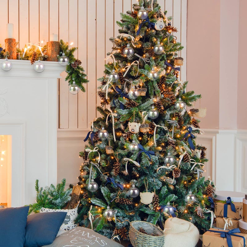 جوتوم قزحية القزحية الحلي البلاستيك الفقاعة الصافية معلقة كرات الزخارف الزفاف الزخرفة الزخرفة الحلي المعلقة ديي مركبة لتخرج عيد ميلاد ديكور حفلة (1.18 بوصة 36 جهاز كمبيوتر) - Image 5