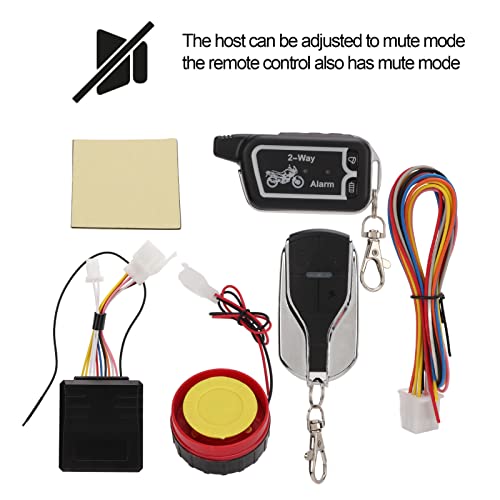 KIMISS Motorcycle Alarm System,KIMISS Two Way Alarm System Vibration Sound Alert LCD Remote Control Anti Theft - Image 4