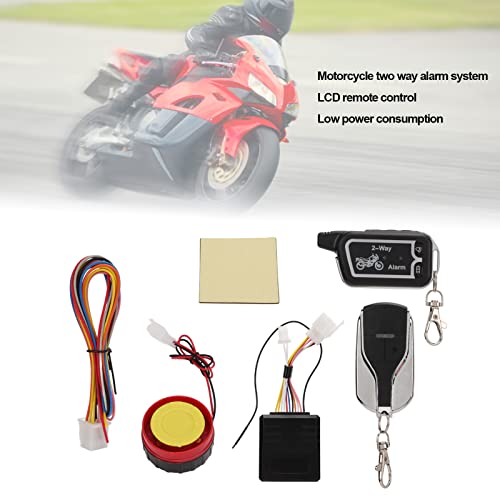 KIMISS Motorcycle Alarm System,KIMISS Two Way Alarm System Vibration Sound Alert LCD Remote Control Anti Theft - Image 5
