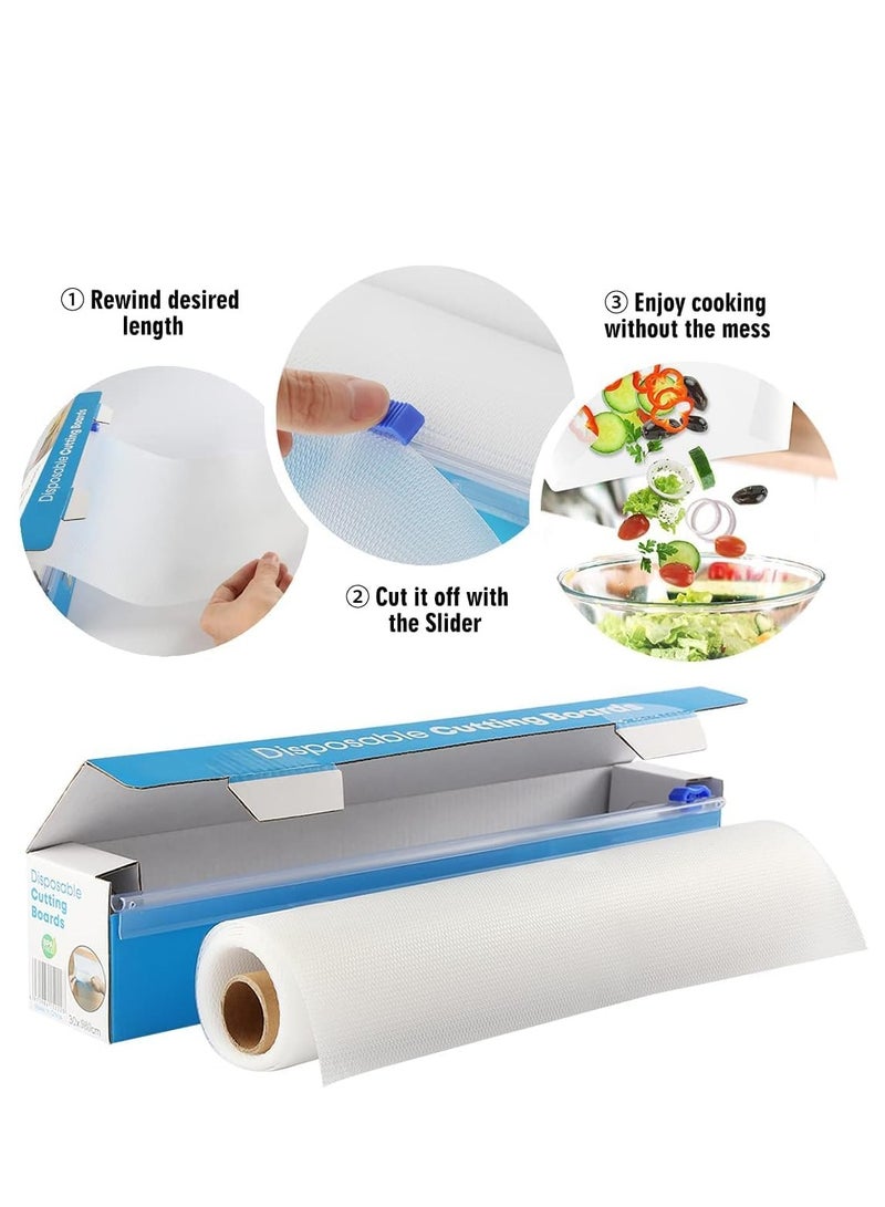 Plan A Disposable Flexible Plastic Cutting Mat – Large Roll 24x300cm – Non Slip, Ideal for Kitchen, Camping, BBQ, RV Travel – Healthy and Practical Cutting Boards for Food, Meat and Fruits - Image 3