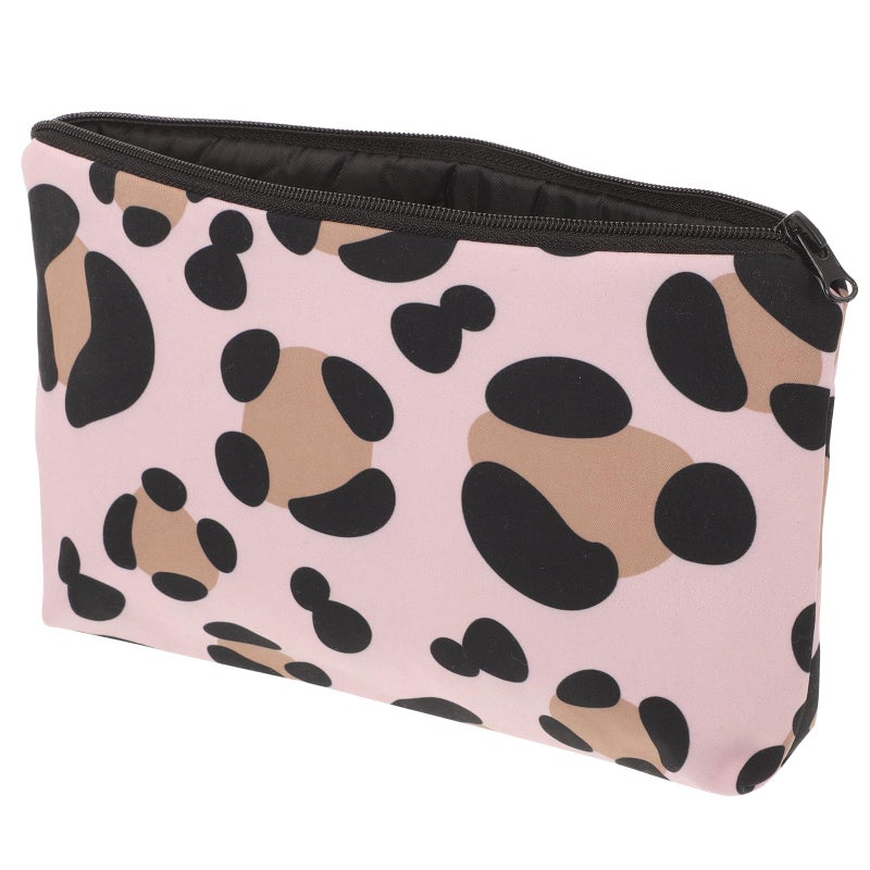 Waterproof Pu Cosmetic Bag Cow Pattern Portable Travel Toiletry Organizer - Image 2