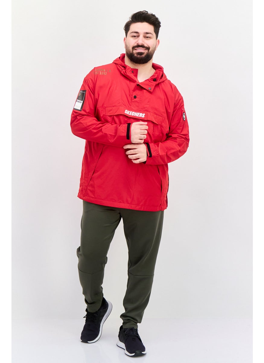 SKECHERS Men Sportswear Fit Long Sleeve Training Jacket, Red  - Image 4