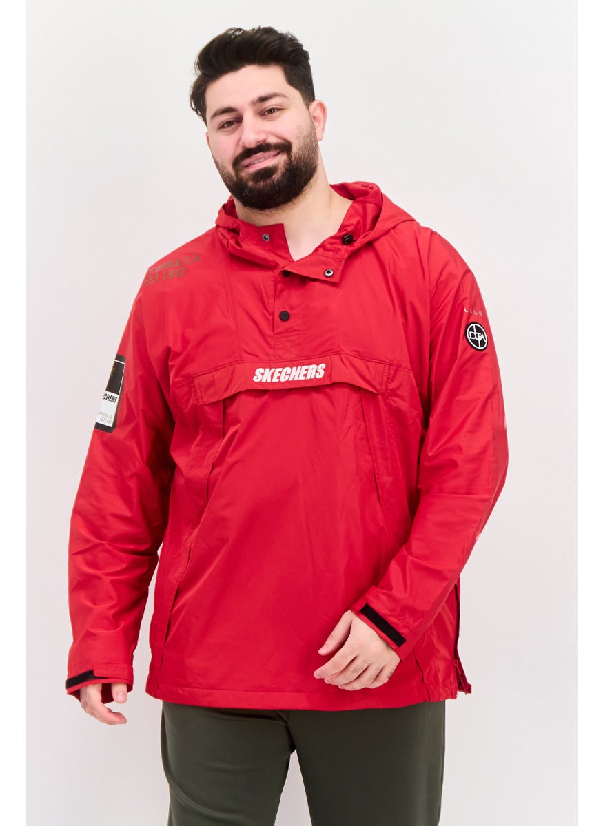 SKECHERS Men Sportswear Fit Long Sleeve Training Jacket, Red  - Image 1