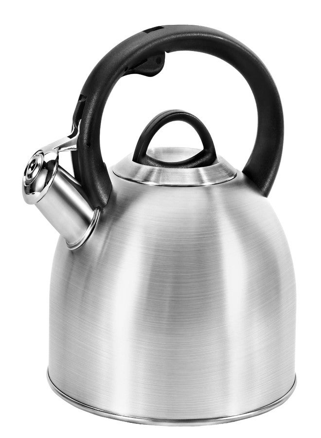 GGC Whistling Stove Top Tea Kettles, 304 Stainless Steel Tea Kettles with Anti-Heat Handle, 2.7QT/3L Tea Pot for Boiling Water, Coffee or Milk - Image 1